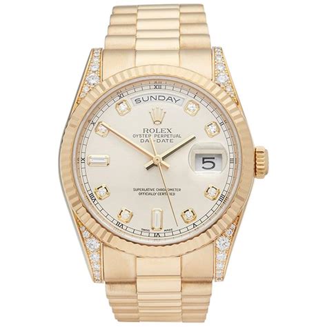 rolex date 2001|Rolex day date wrist watch.